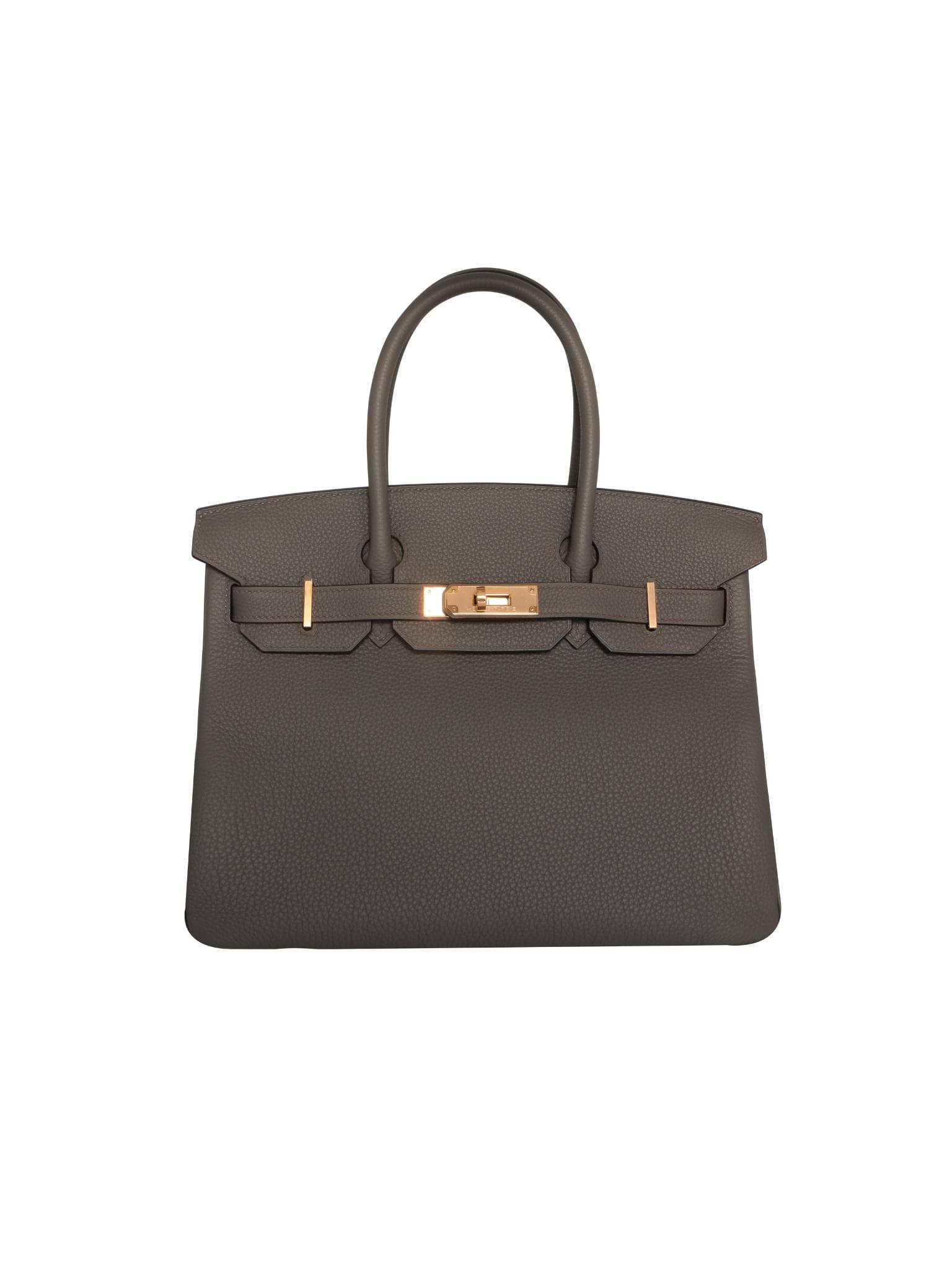 Hermès Birkin 30 Togo Gris Togo · Gris Etain · Rose hardware