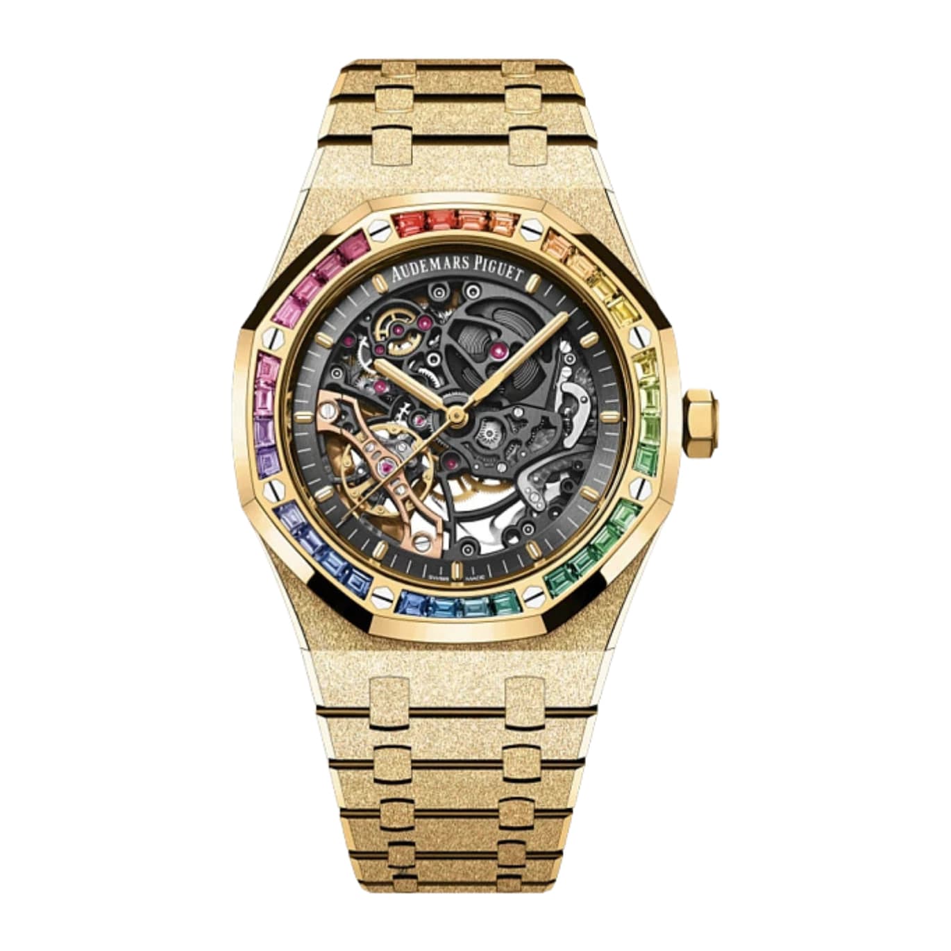 Audemars Piguet Royal Oak Frosted Rainbow Ref. 15412BA.YG.1224BA.01 · Yellow Gold · 41mm