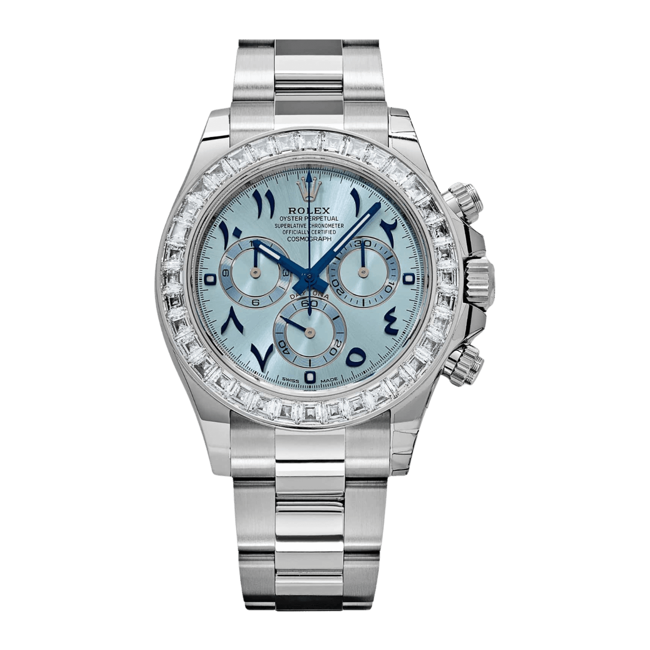 Rolex Daytona Arabic Ice Blue Dial Ref. 126576TBR · Platinum · 40mm