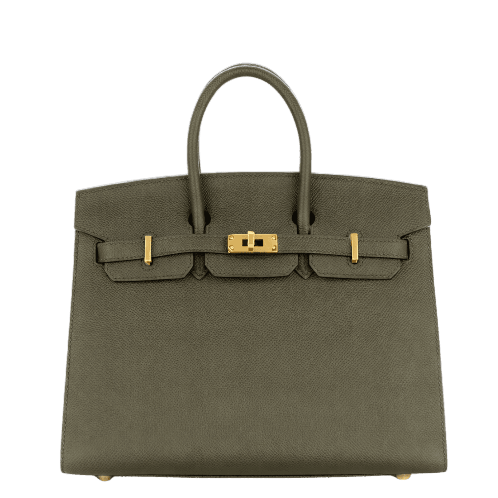 Hermès Birkin 25 Epsom Vert de Gris Epsom · Vert de Gris · Gold hardware