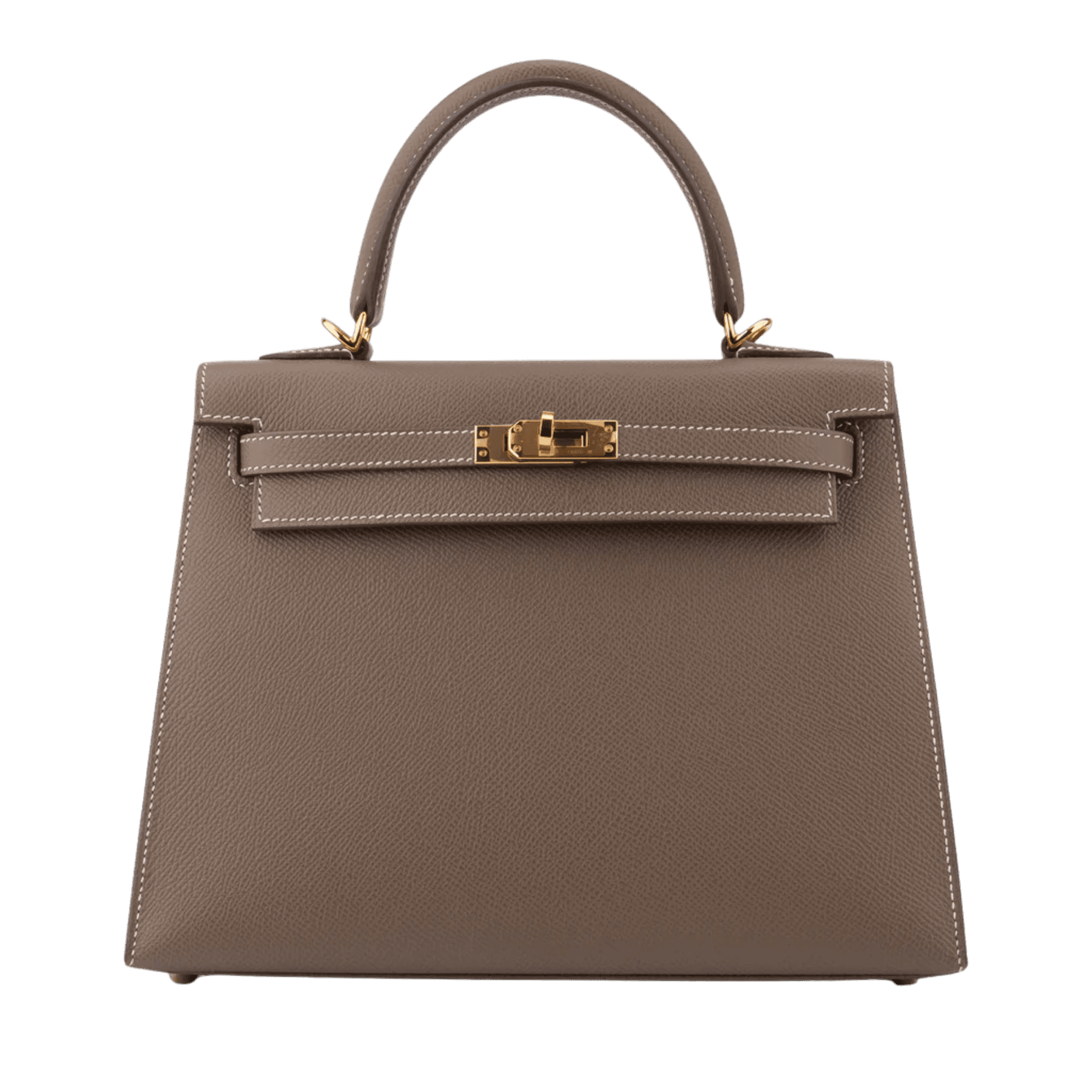 Hermès Kelly 28 Epsom Etoupe Epsom · Etoupe · Gold hardware