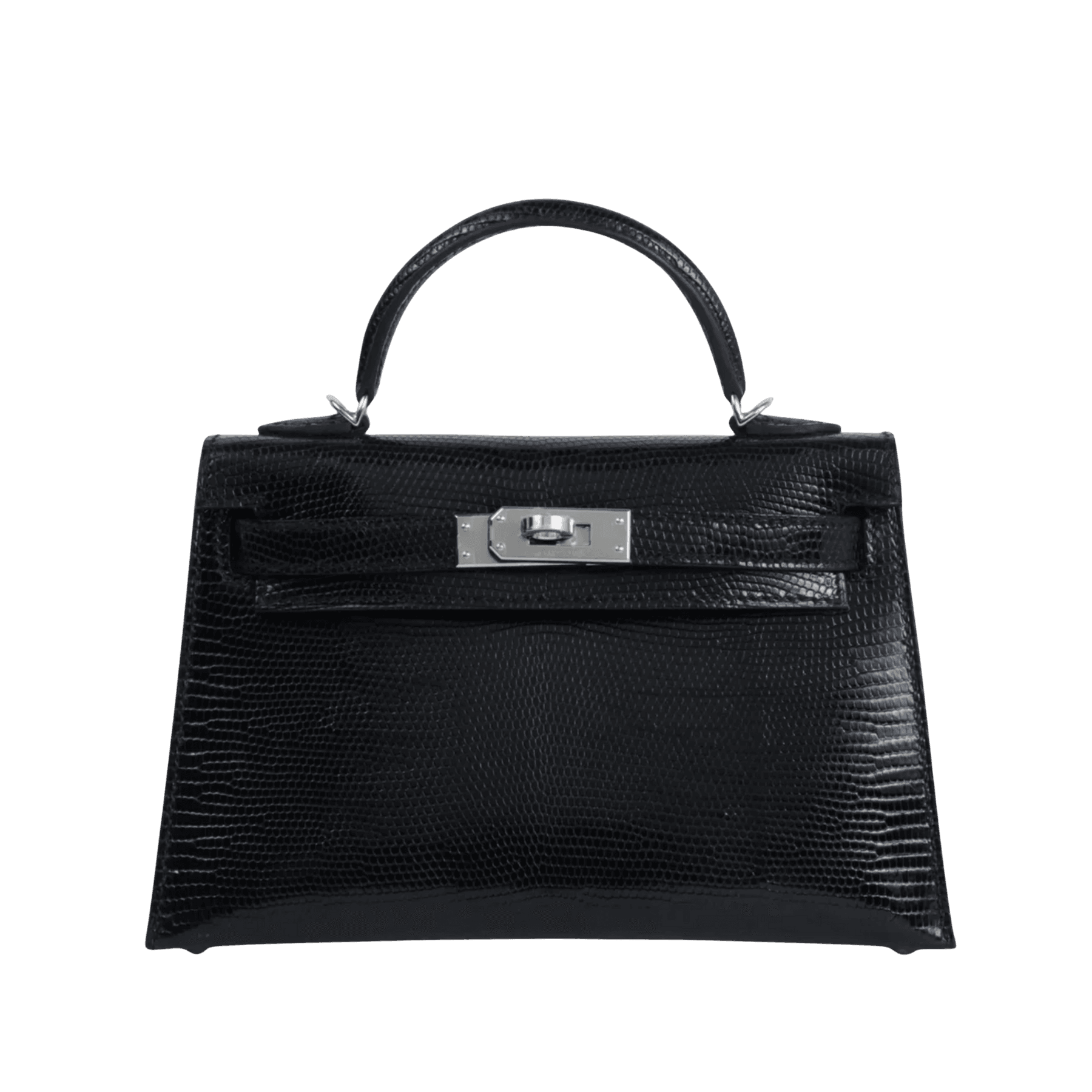 Hermès ‘Mini’ Kelly 20 Lizard Noir Lizard · Noir · Palladium hardware