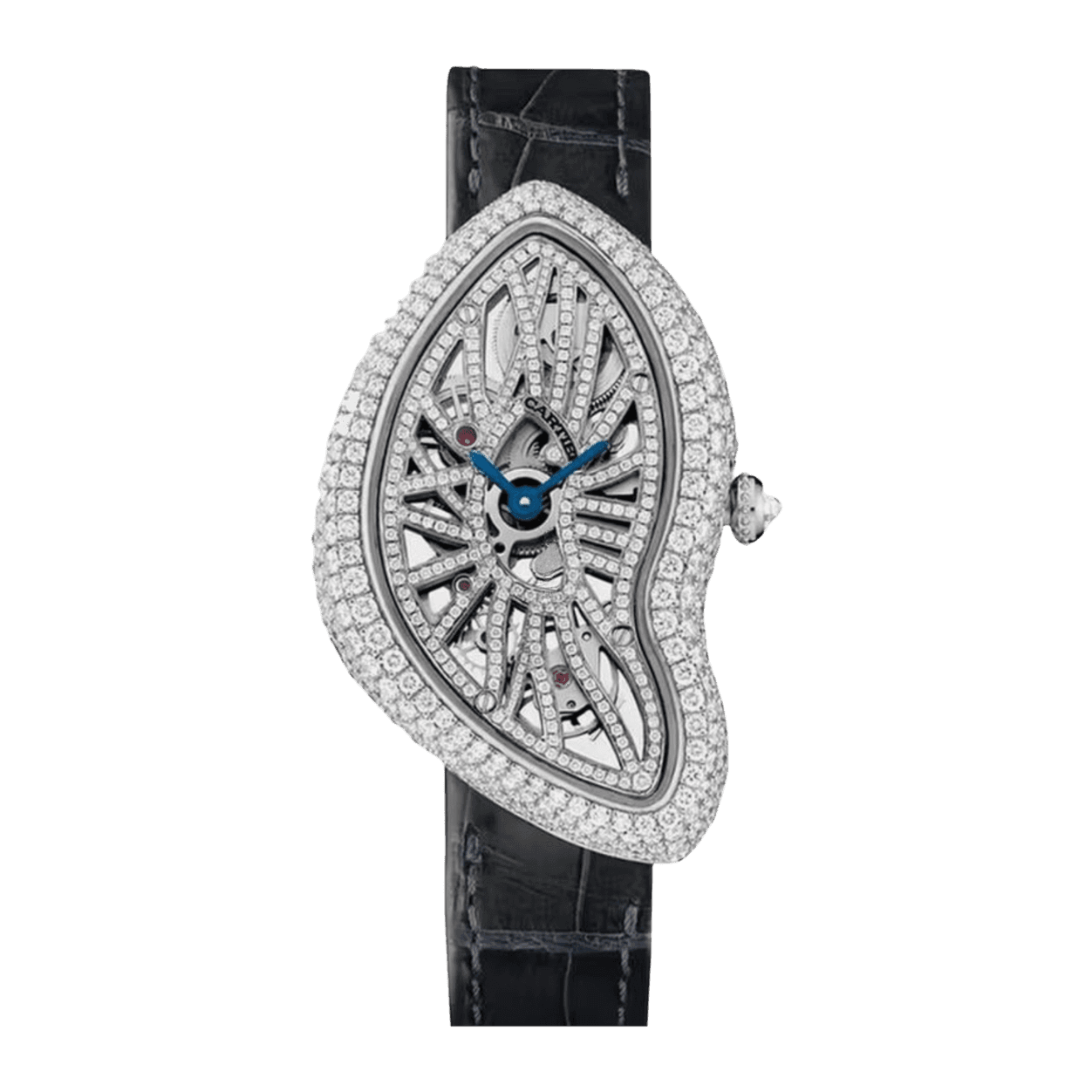 Cartier Crash Skeleton Limited Edition Diamond Set Ref. HPI00935 · Platinum