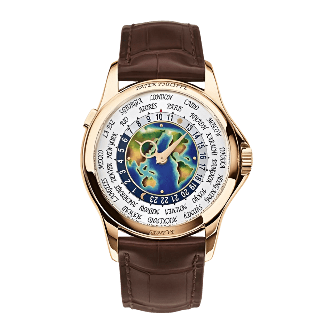 Patek Philippe World Time Enamel Ref. 5131R-010 · Rose Gold · 39.5mm