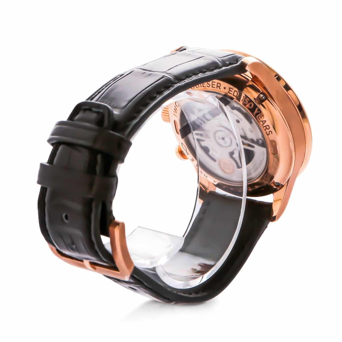 Breitling Datora rose gold casing & black leather strap