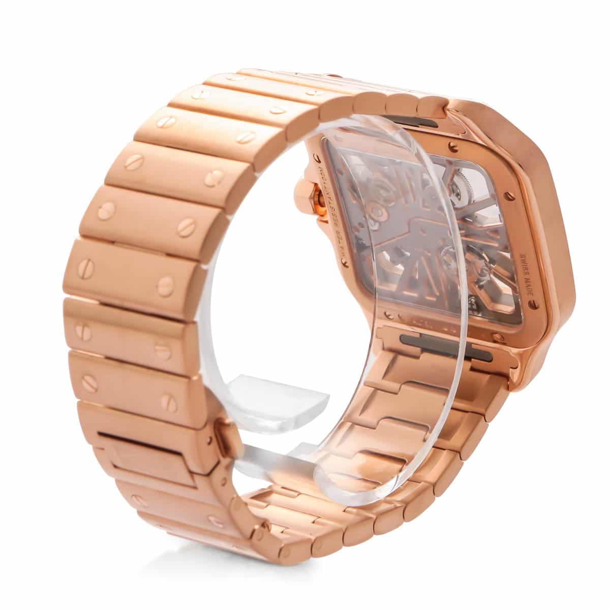 Carlos Santos Skeleton dial in rose gold