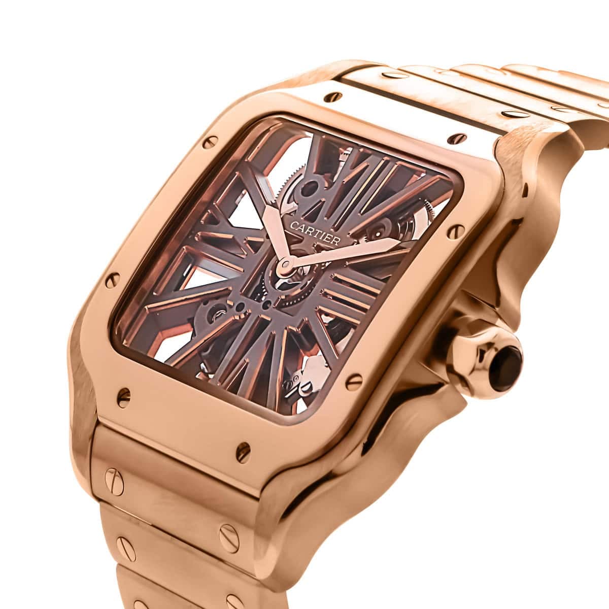 Carlos Santos Skeleton dial in rose gold