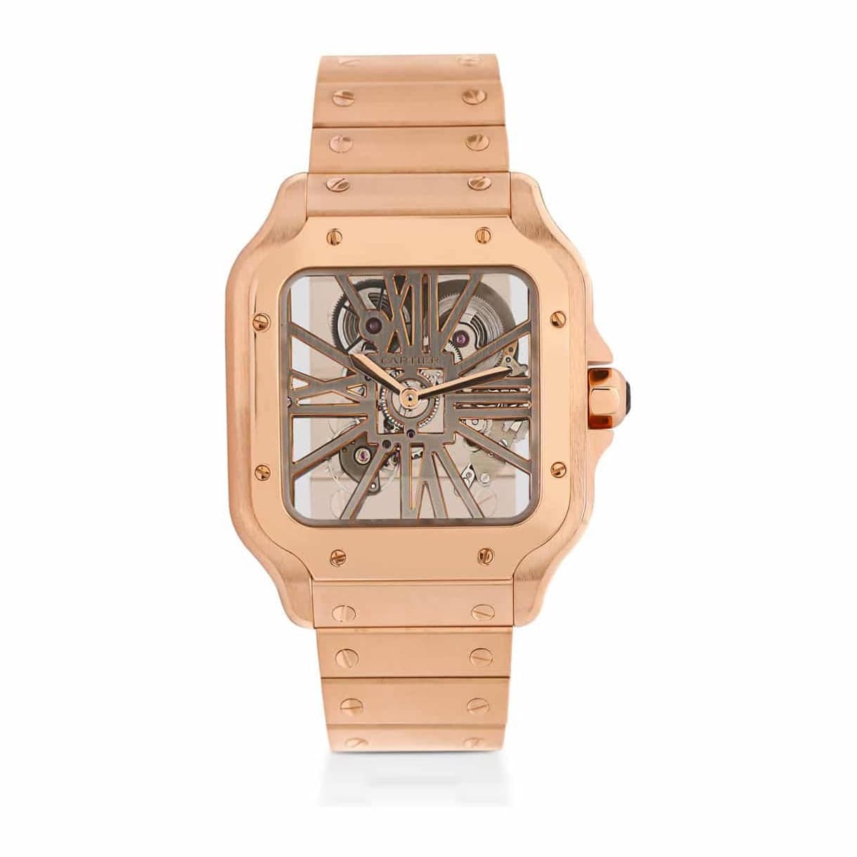 Cartier Santos Skeleton Ref. WHSA0016 · Rose Gold · 39.8mm