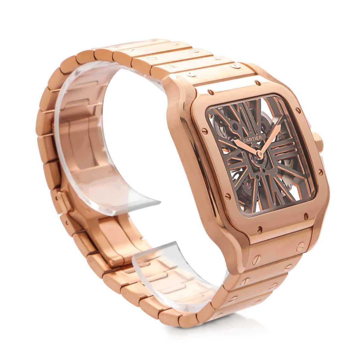 Carlos Santos Skeleton dial in rose gold