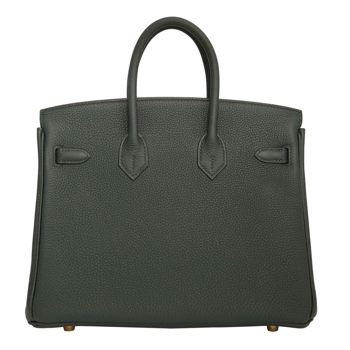 Hermes Birkin 25 togo vert cypress - back of bag