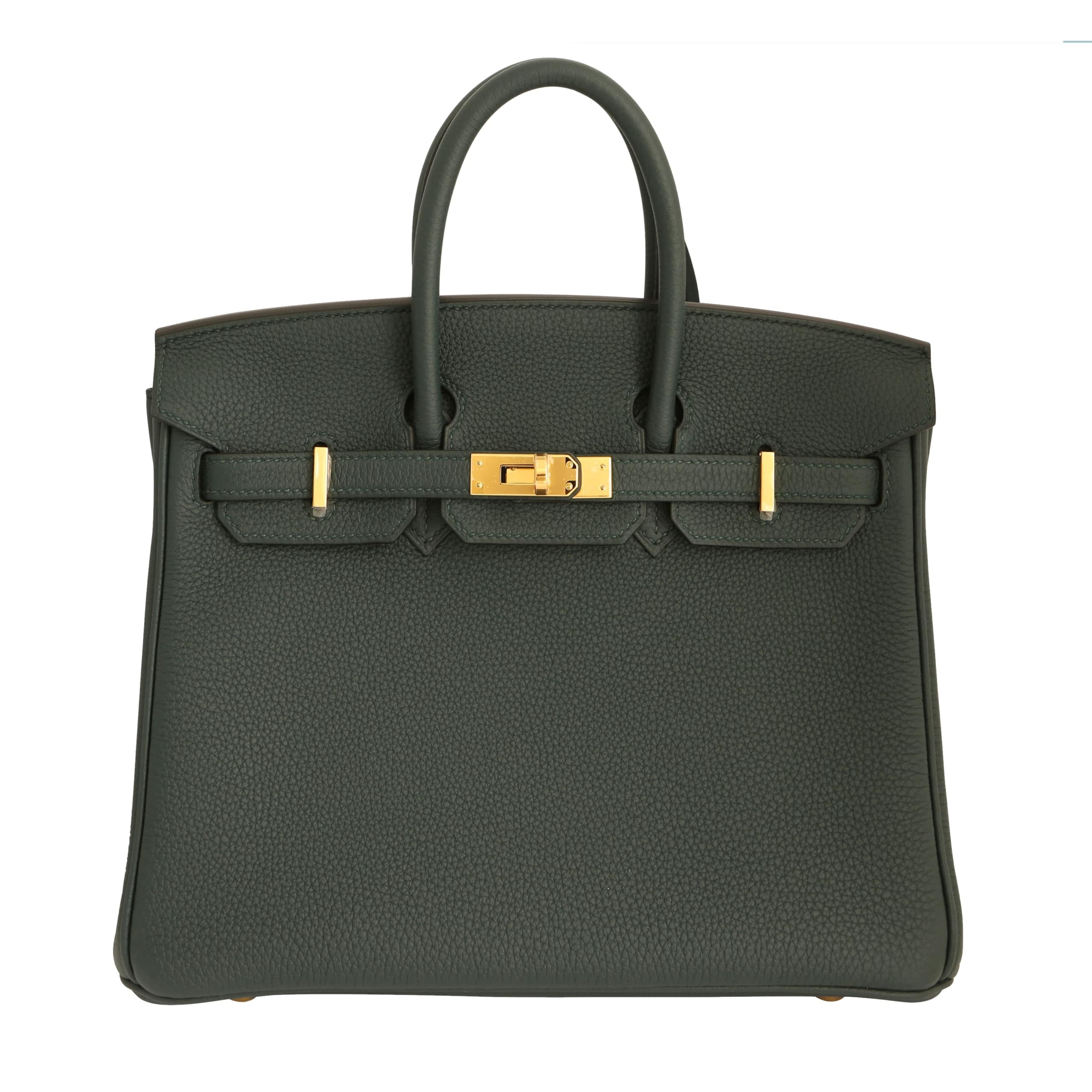Hermès Birkin 25 Togo Dark Green Togo · Vert Cypress · Gold Plated hardware