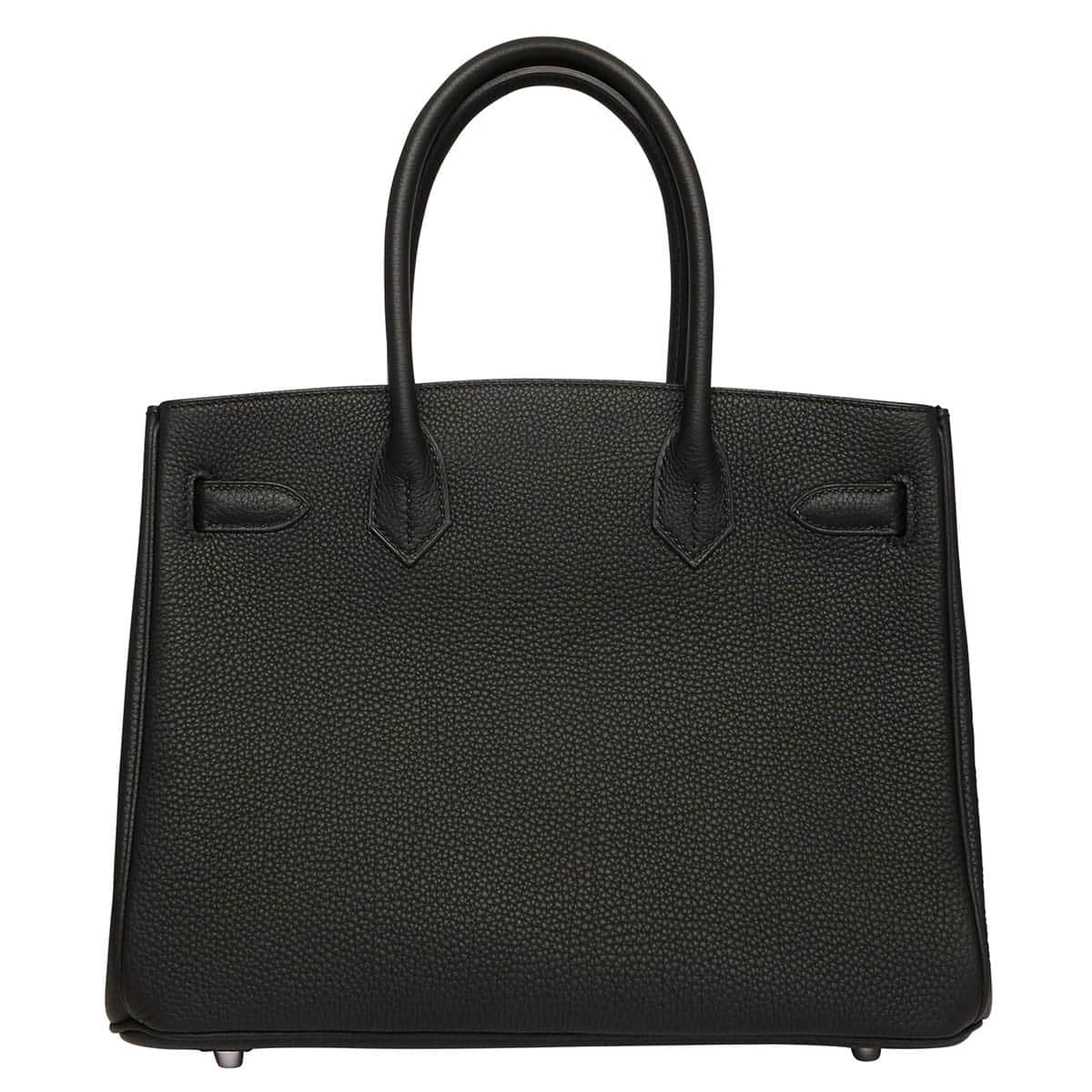 hermes-birkin-30-togo-black-silver-hardware-back