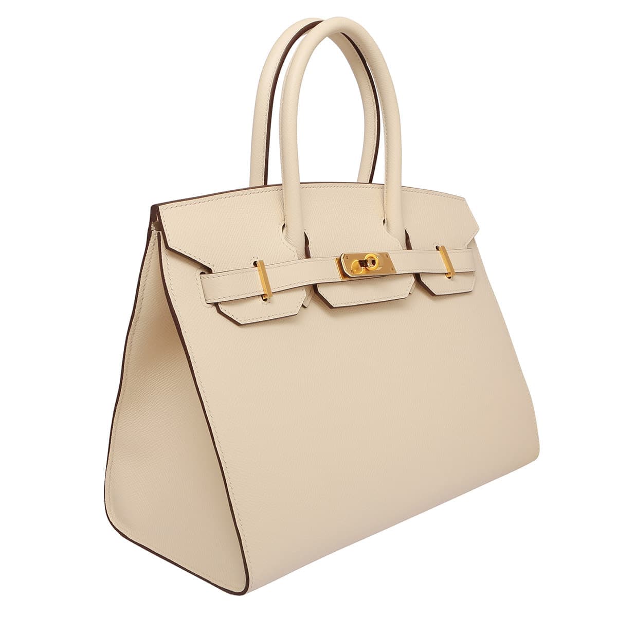 Hermes Birkin 35 handbag in epsom nata with gold hardware
