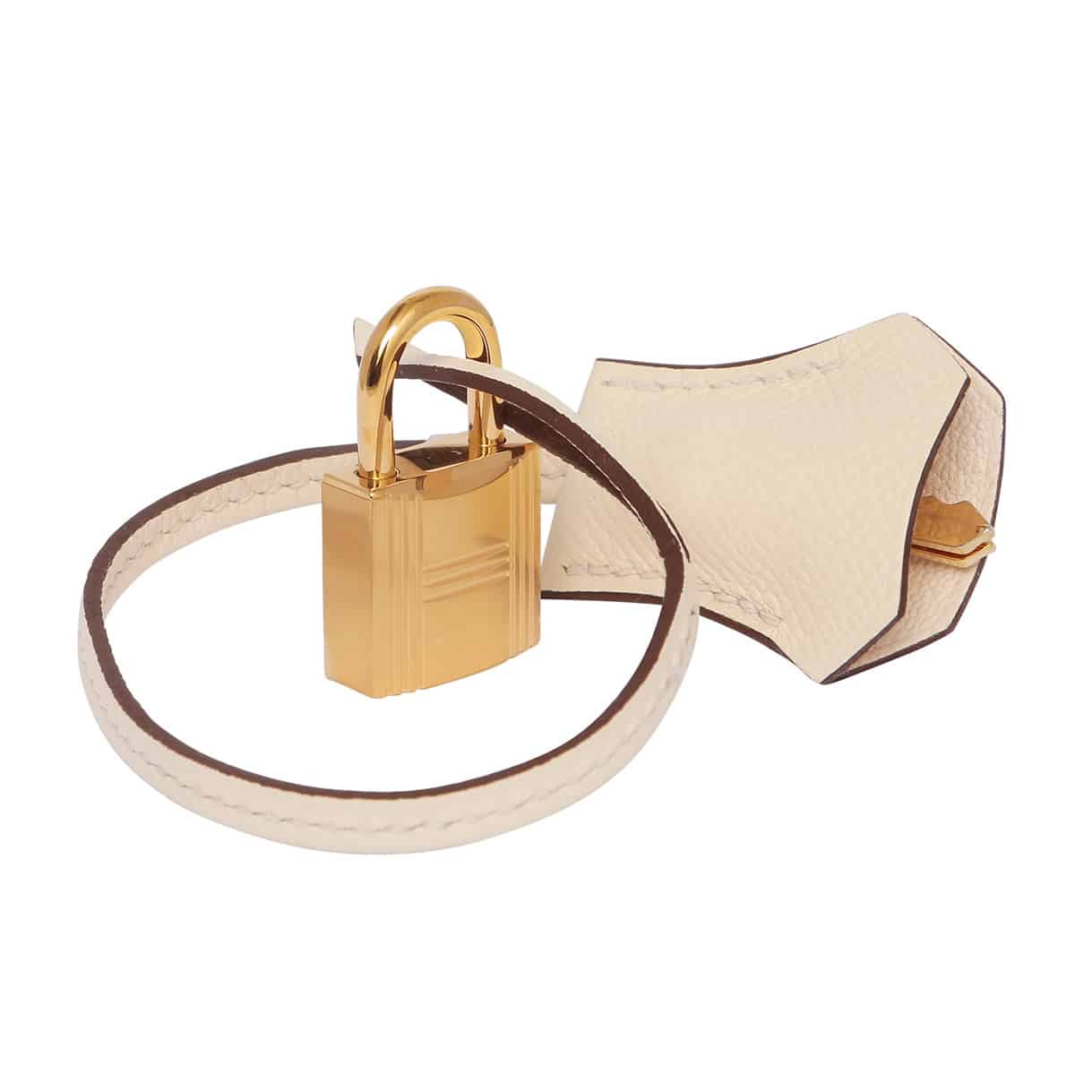 Hermes Birkin 35 handbag in epsom nata with gold lock