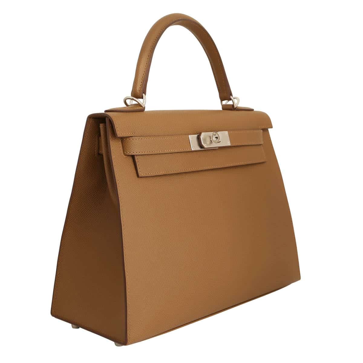 Hermes Kelly 28 epsom biscuit handbag