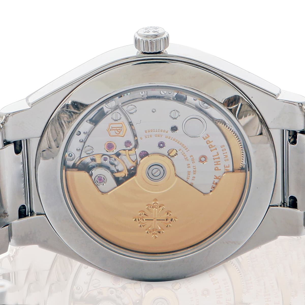 Patek twenty 4 steel diamond bezel blue dial diamond blue dial back