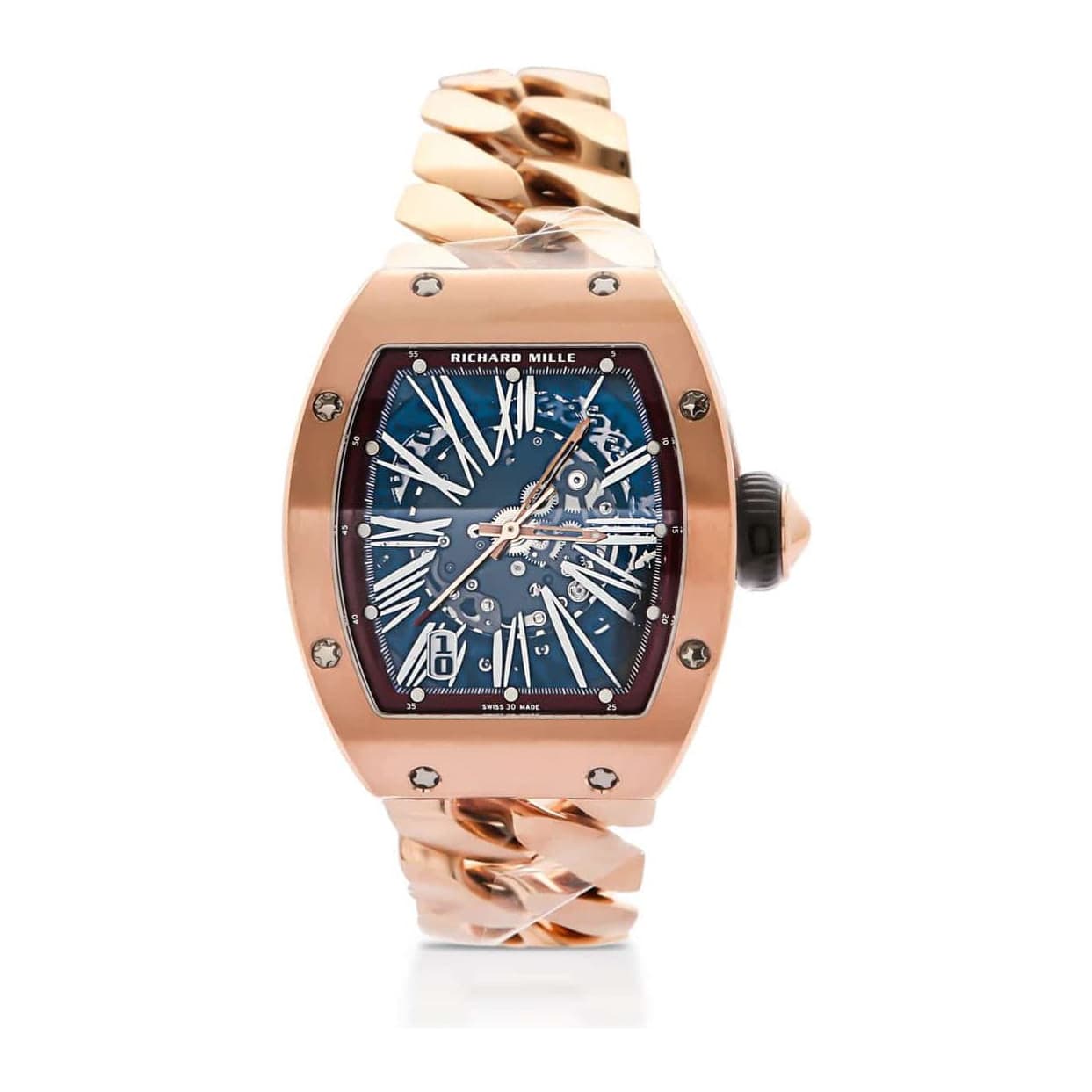 Richard Mille Cuban Link Bracelet Ref. RM023 · Rose Gold · 40mm