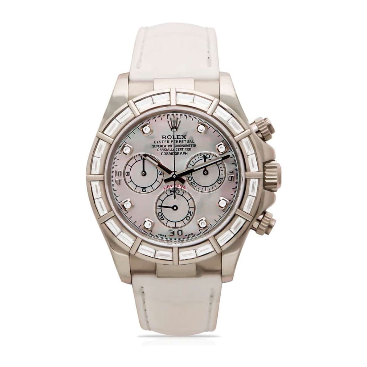 Rolex Daytona MOP Diamond Dial Ref. 116589BR · White Gold · 40mm