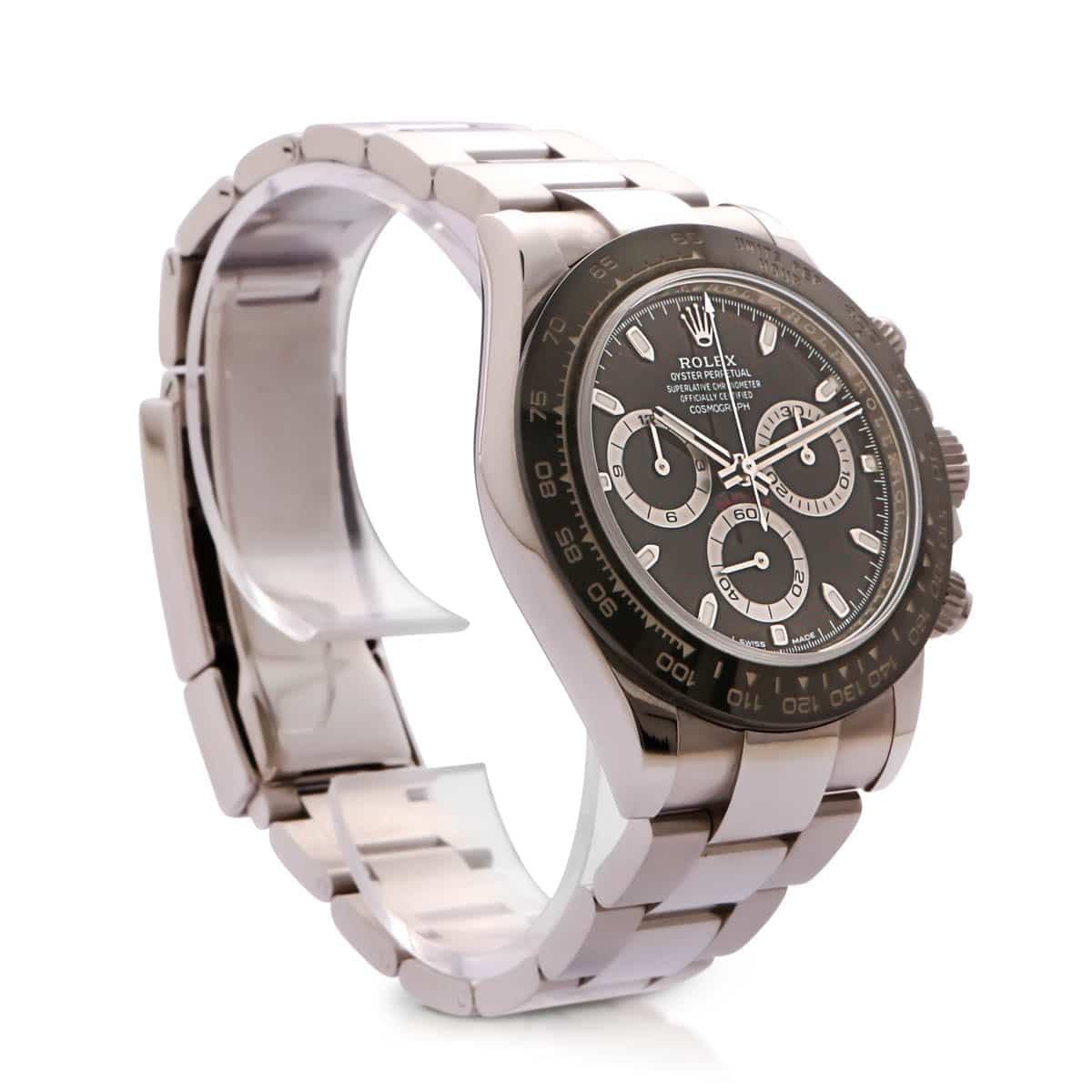 Rolex Daytona steel with black dial & black bezel