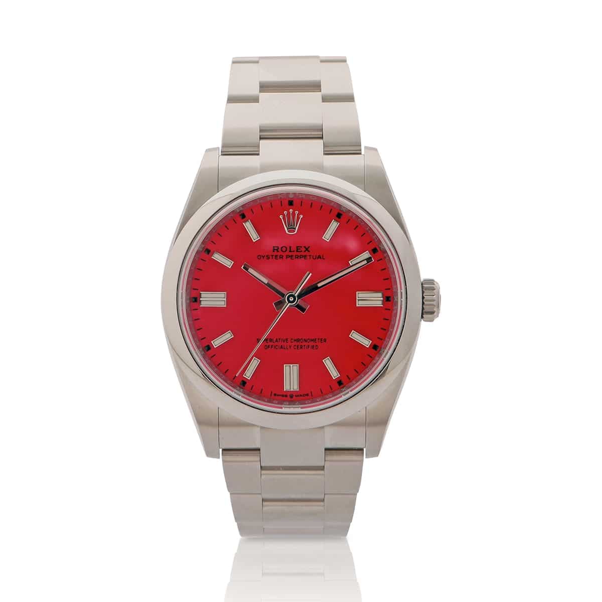 Rolex Oyster Perpetual 36mm Red Dial Ref. 126000 · Oystersteel · 36mm