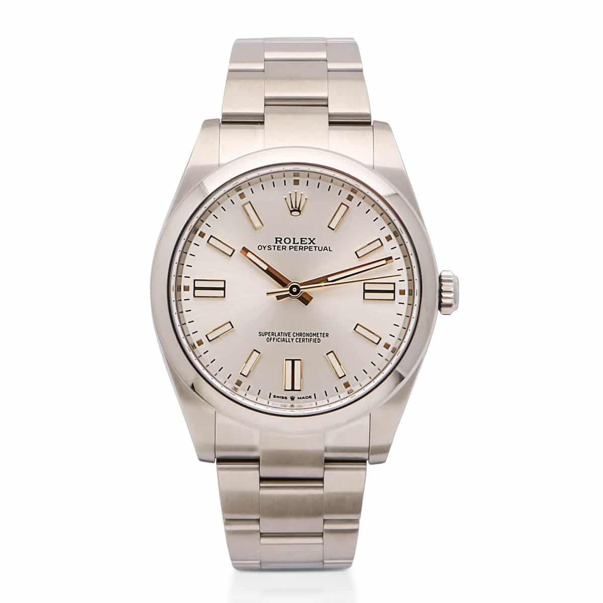 Rolex Oyster Perpetual 41mm Silver Ref. 124300 · Oystersteel · 41mm