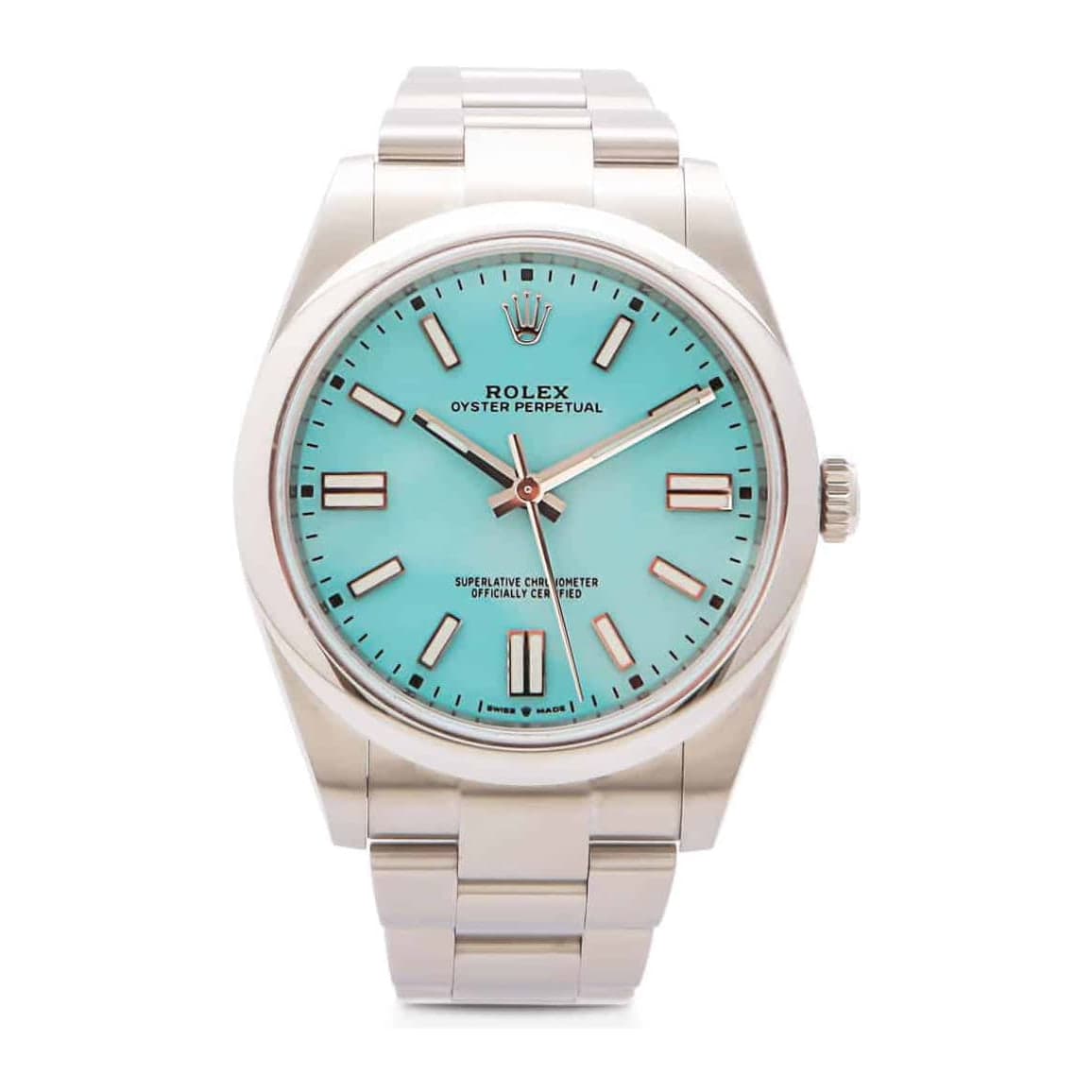 Rolex Oyster Perpetual 41mm Tiffany Dial Ref. 124300 · Steel · 41mm