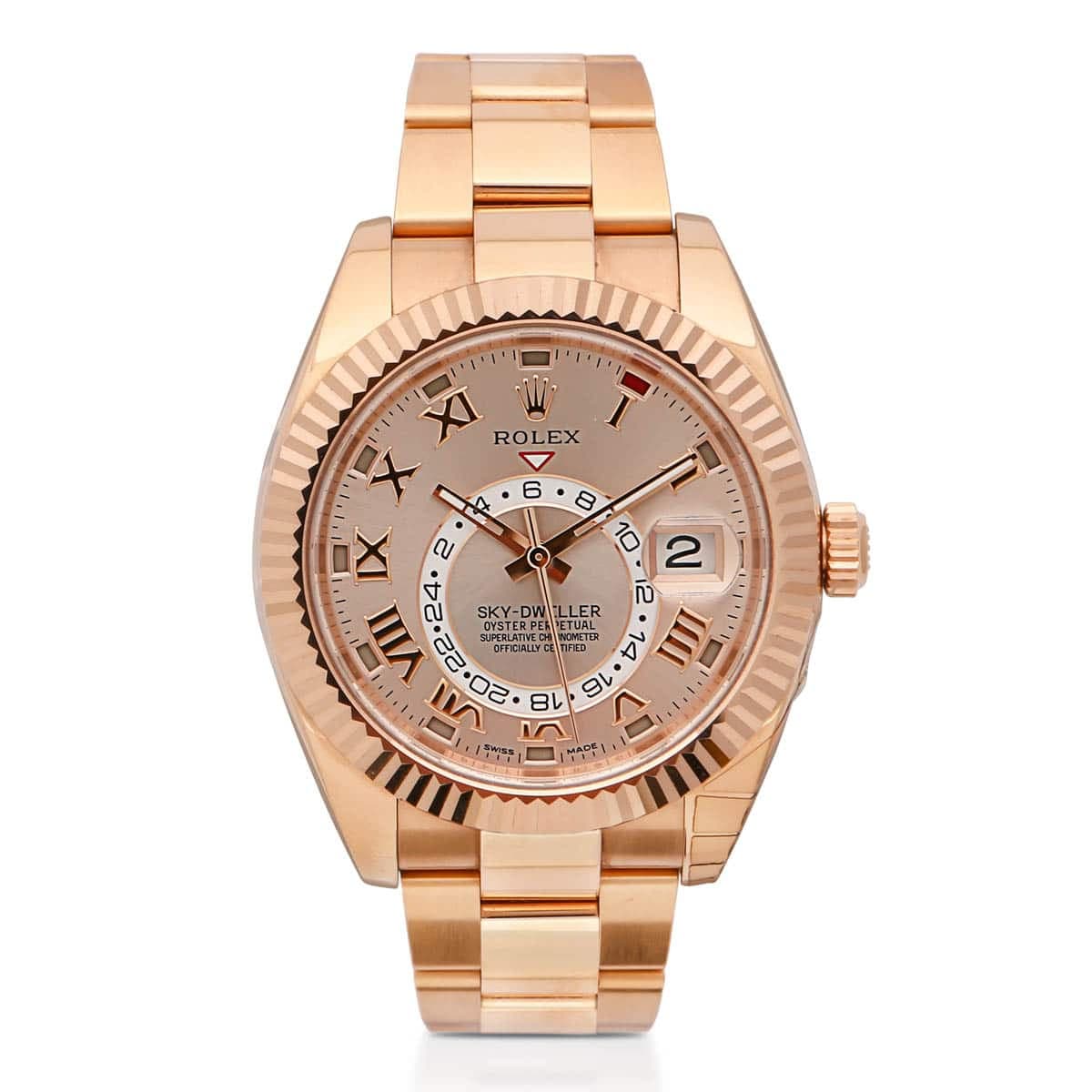 Rolex Sky-Dweller Sundust Dial Ref. 326935 · 18ct Everose · 42mm