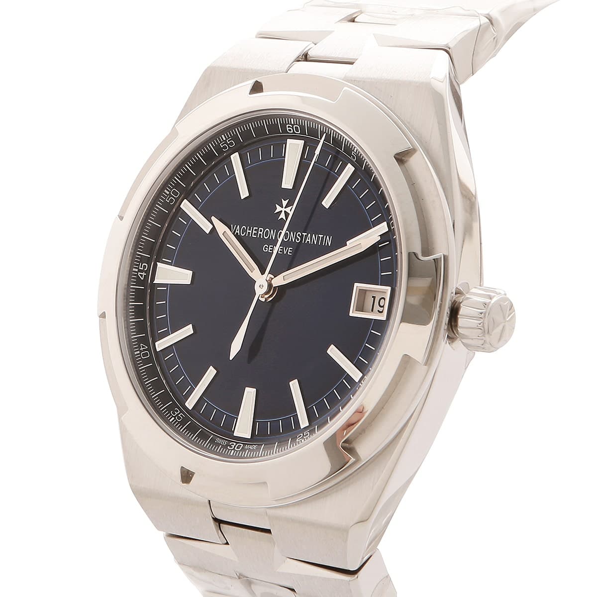 vacheron constantin overseas 4500v-110A steel blue dial side