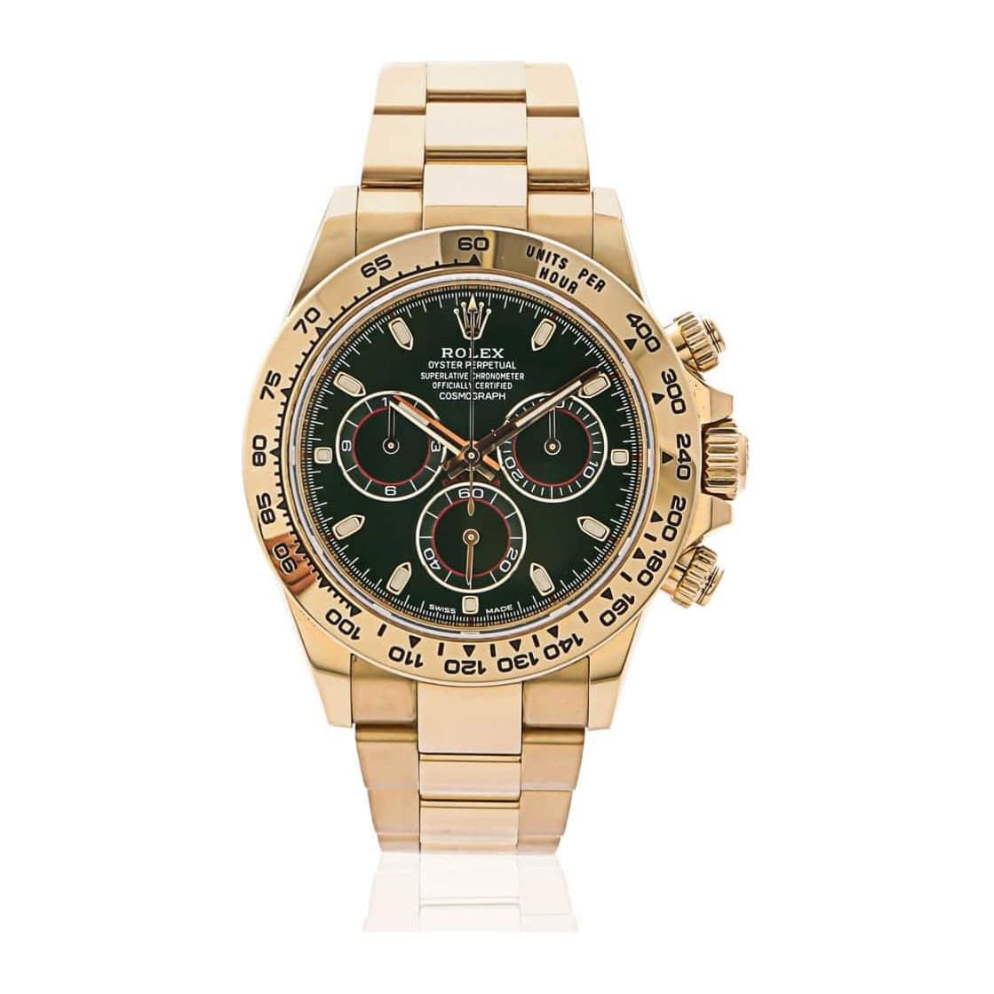 Rolex Daytona Green Dial Ref. 116508 · Yellow Gold · 40mm
