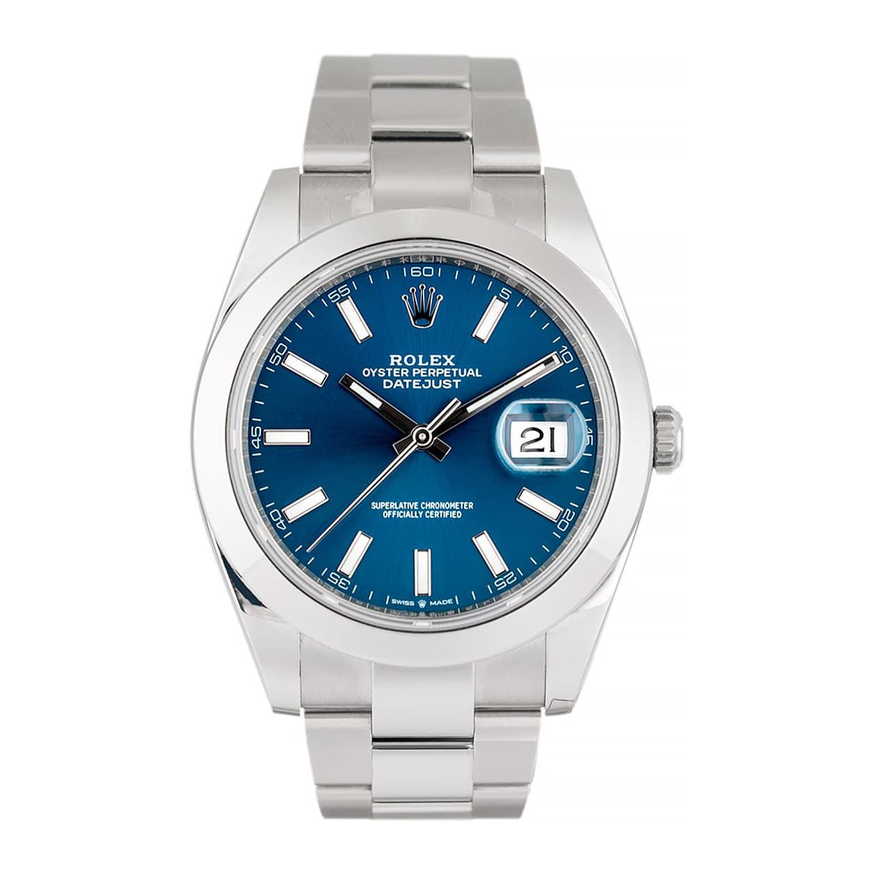 Rolex Datejust Date Just Blue Dial Ref. 126300 · Steel · 41mm