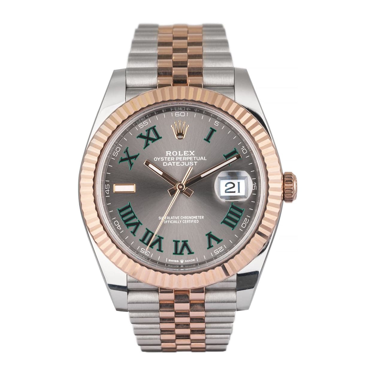 Rolex DateJust Wimbledon Dial Ref. 126331 · Oyestersteel and Everose Gold · 41mm