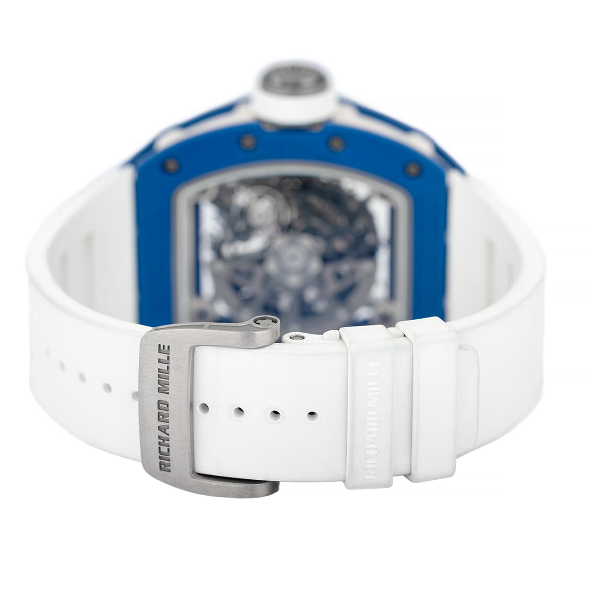 Richard-mille-rm030-EMEA-blue-ceramic-white-rubber-skeleton-clasp