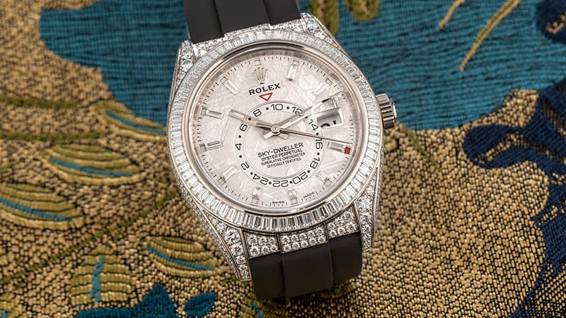 Inline - Rolex Sky-Dweller Meteorite Baguette Dial
