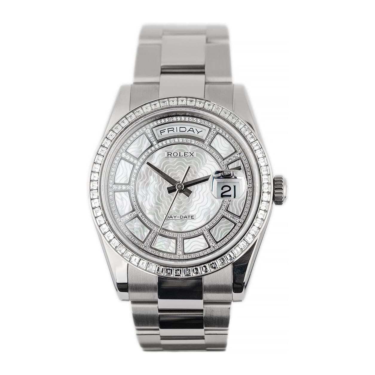 Rolex Day-Date MOP Dial Ref. 118399BR · 18ct White Gold · 36mm