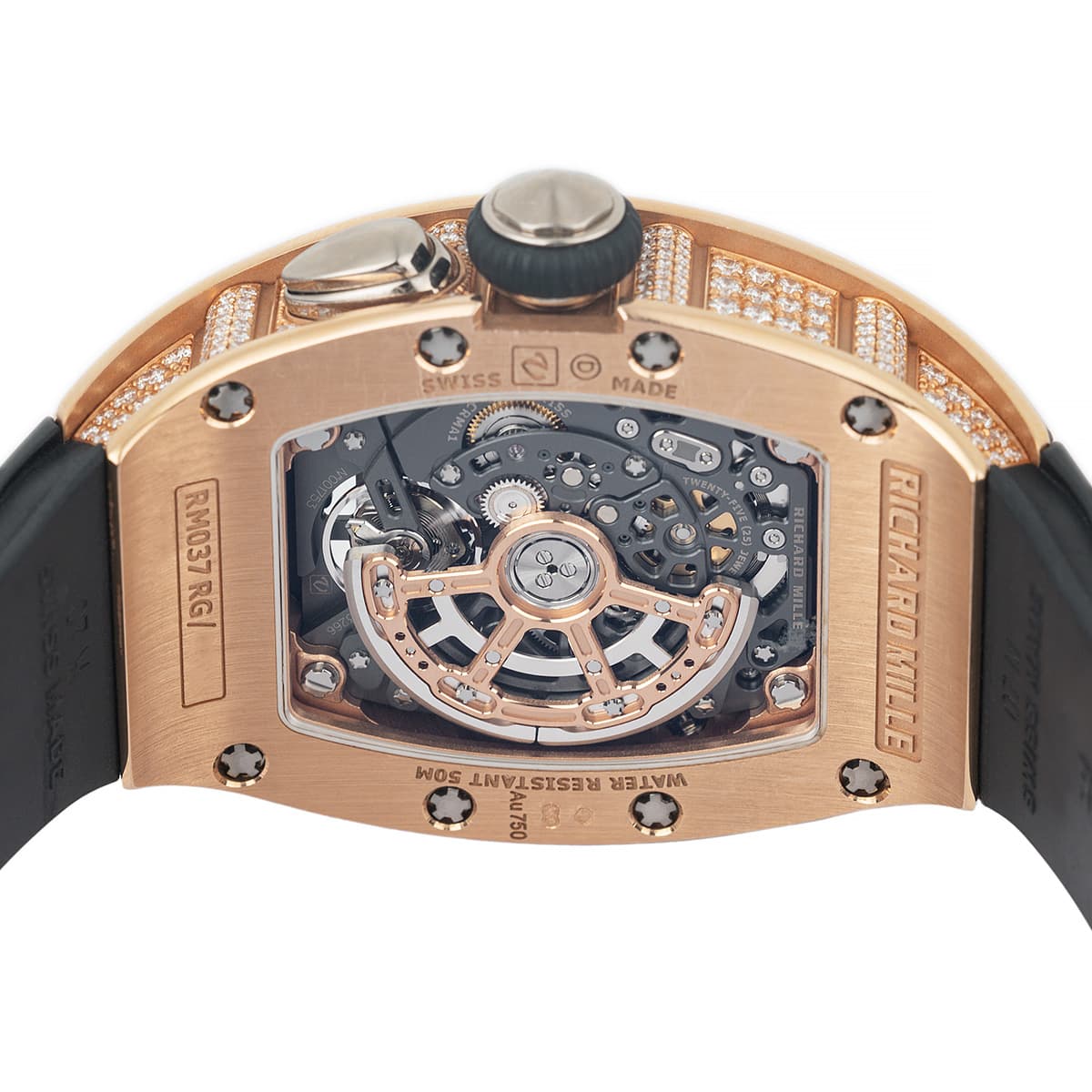 rose gold rm037 skeleton back case