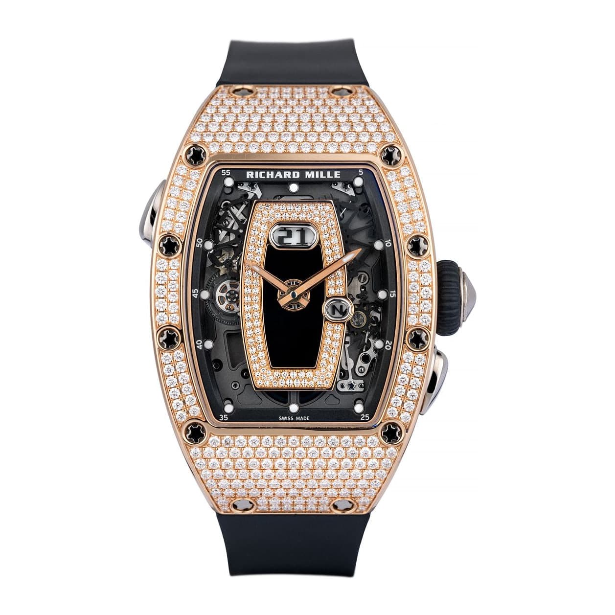 Richard Mille Rose Gold Diamond Ref. RM037 · 18ct Rose Gold · 52x34mm