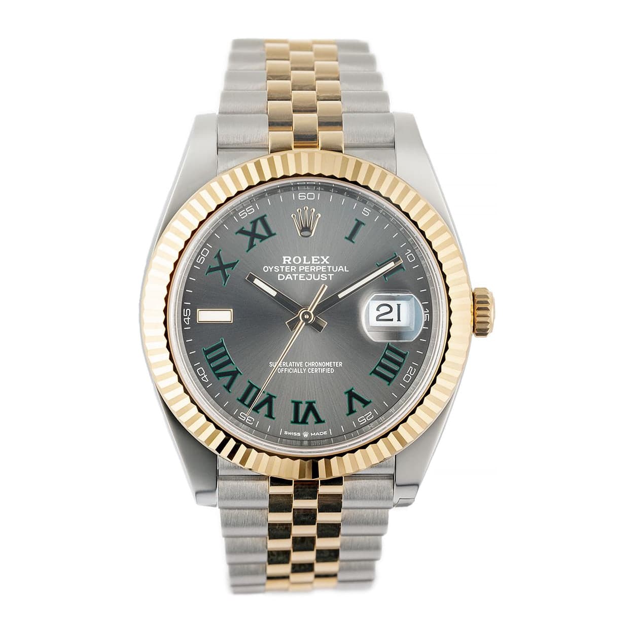 Rolex Datejust 41mm Wimbledon Ref. 126333 · Oystersteel and 18ct Yellow Gold · 41mm