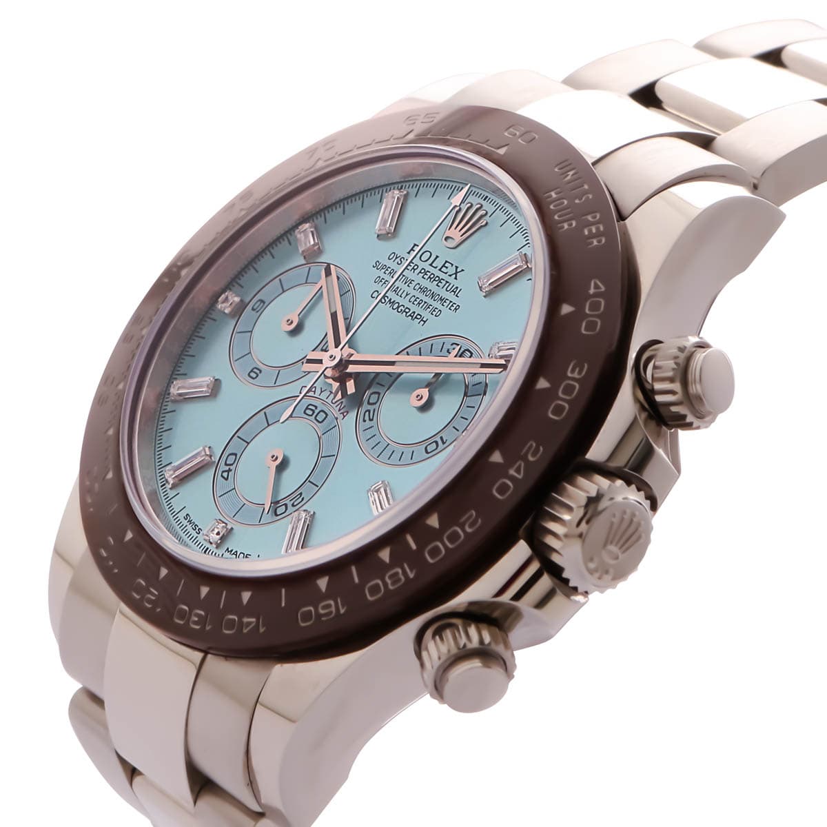 rolex-daytona-platinum-40mm-baguette-blue-dial-116506-crown