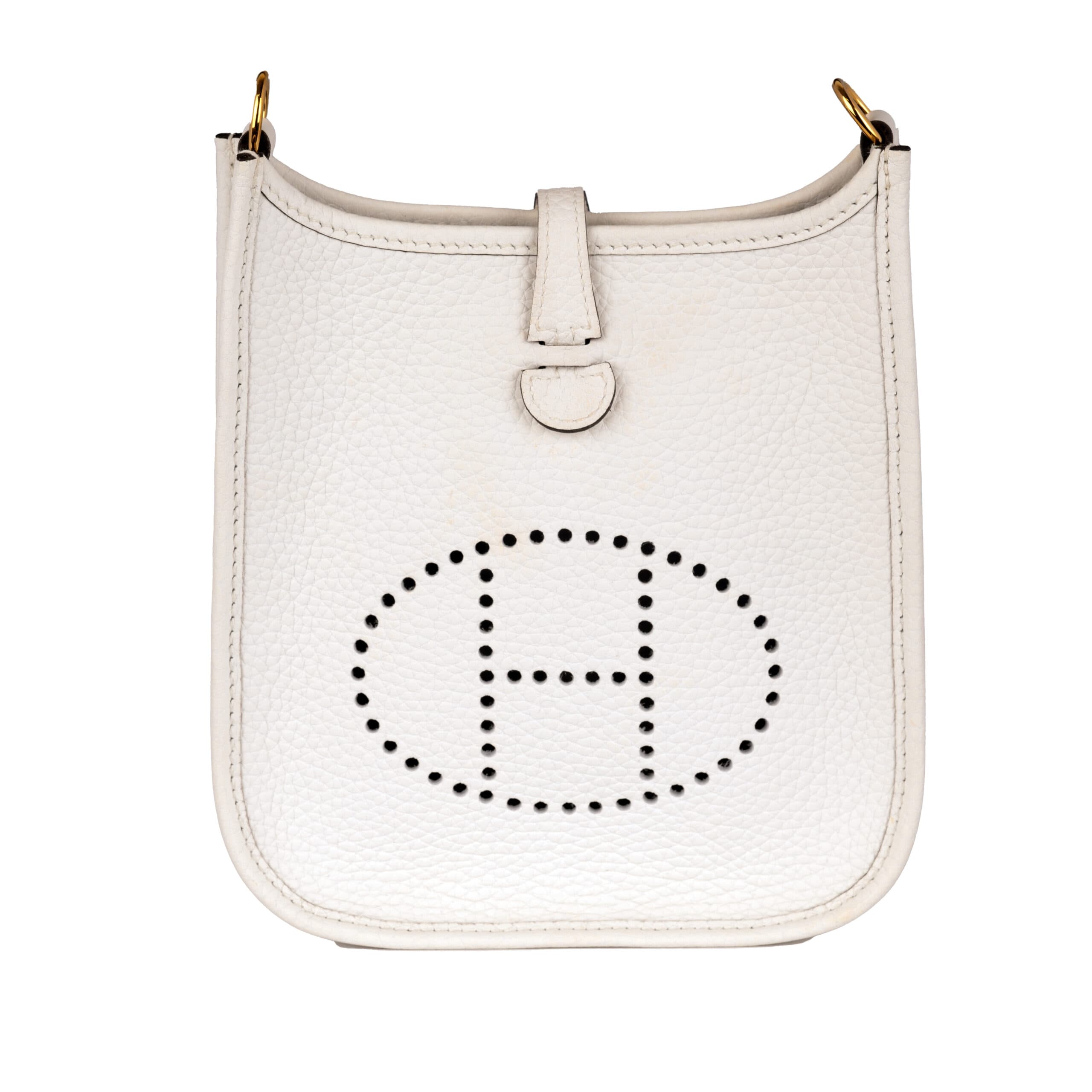 Hermès Evelyne 16 New White Clemence GHW Clemence · White · Gold hardware