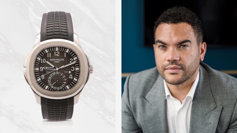 The Patek Philippe Aquanaut Travel Time (5164A) and Ramon Calliste