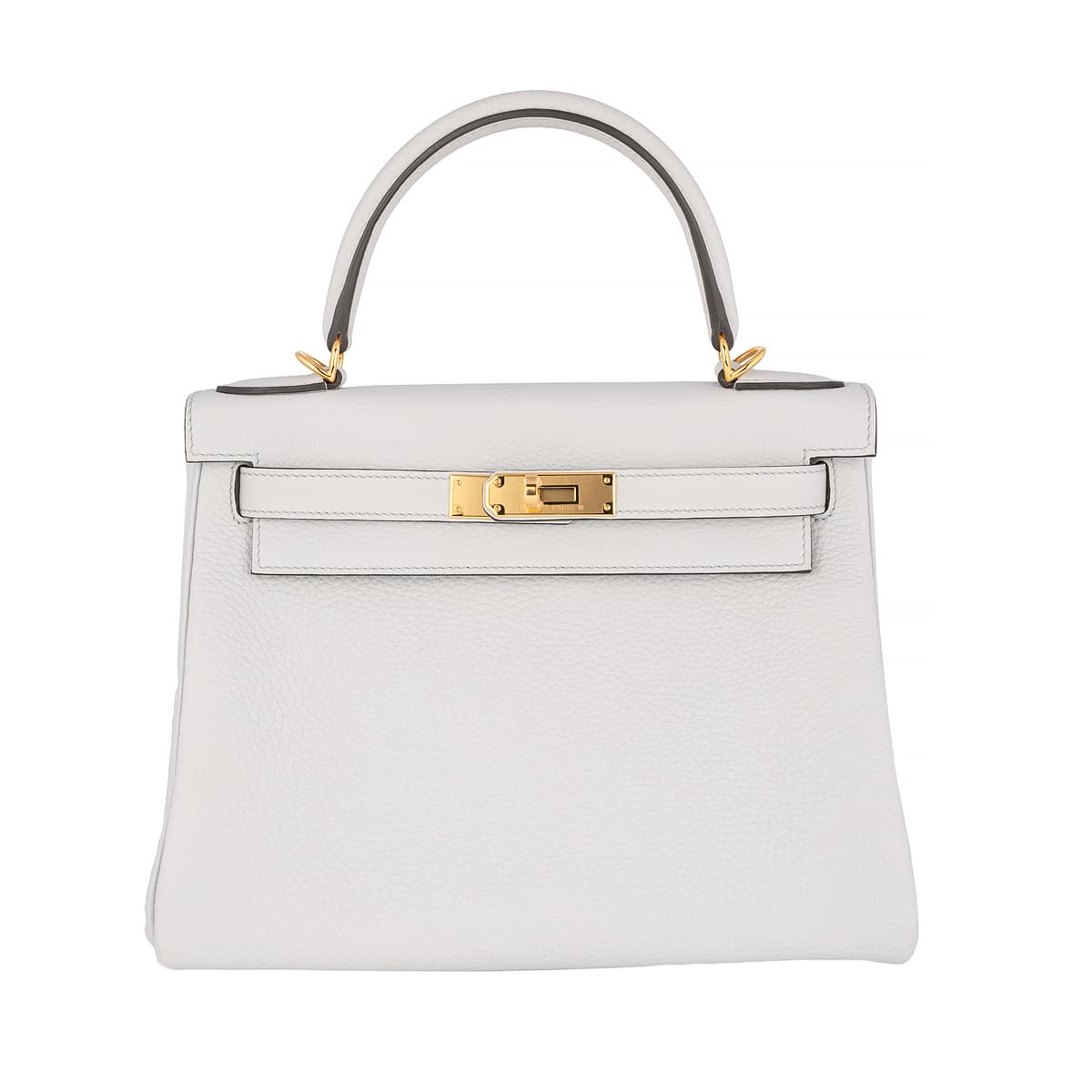 Hermès Kelly 28 Clemence Pale Bleu Clemence · Bleu Pale · Gold hardware