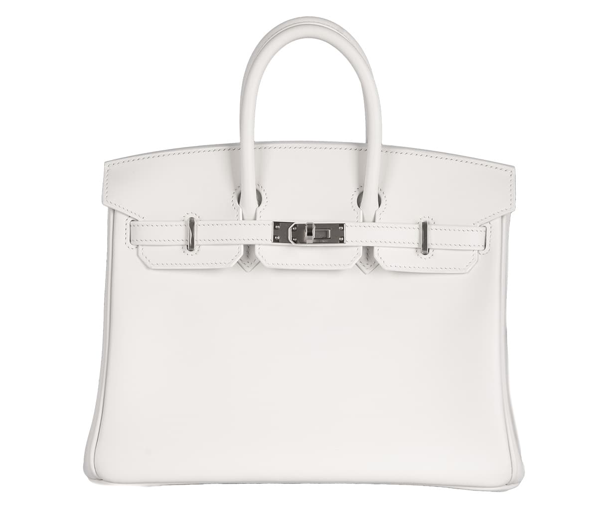 Hermès Birkin 25 Swift New White Swift · New White · Palladium hardware