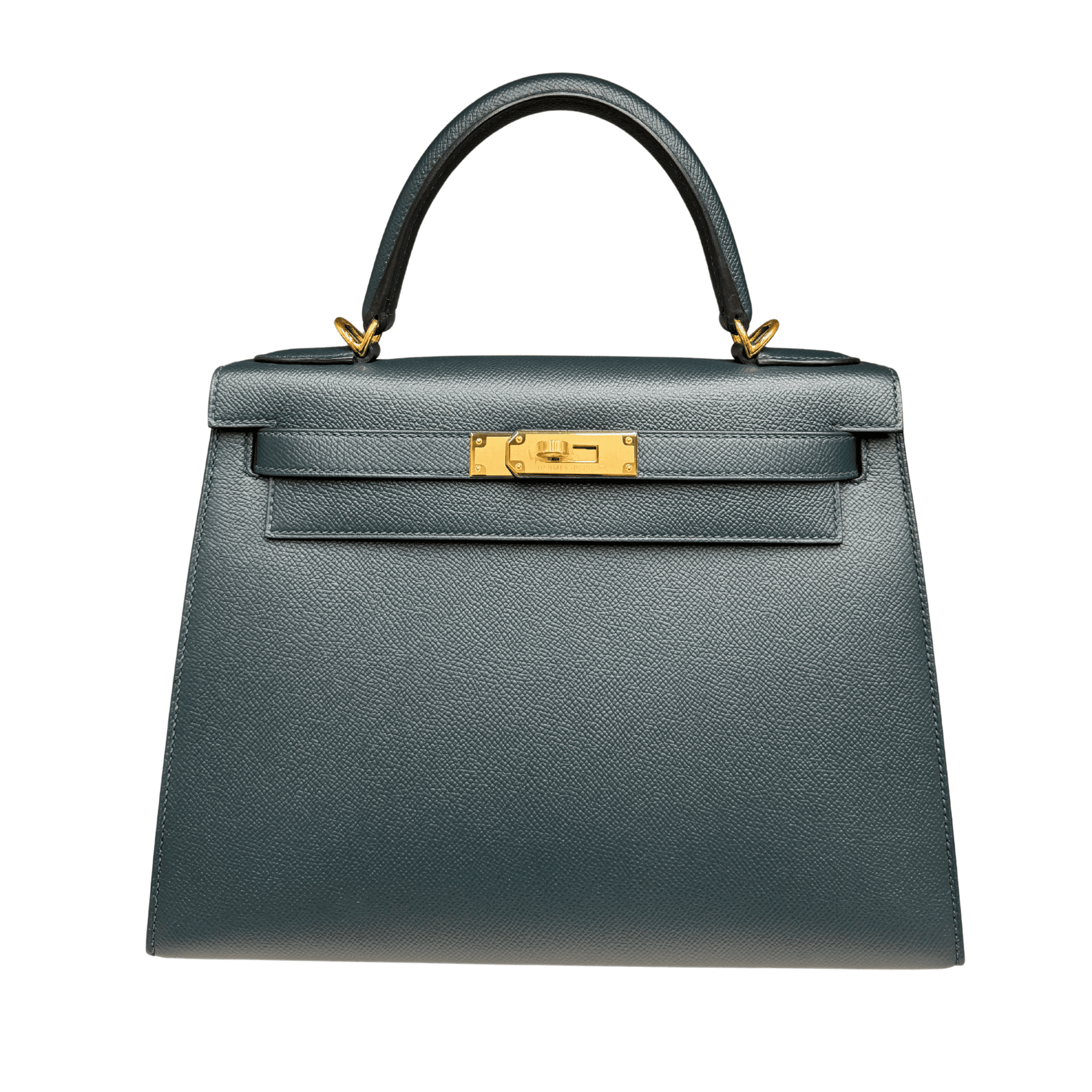 Hermès Kelly 28 Sellier Epsom Vert Cypress Epsom · Vert Cypress · Gold hardware