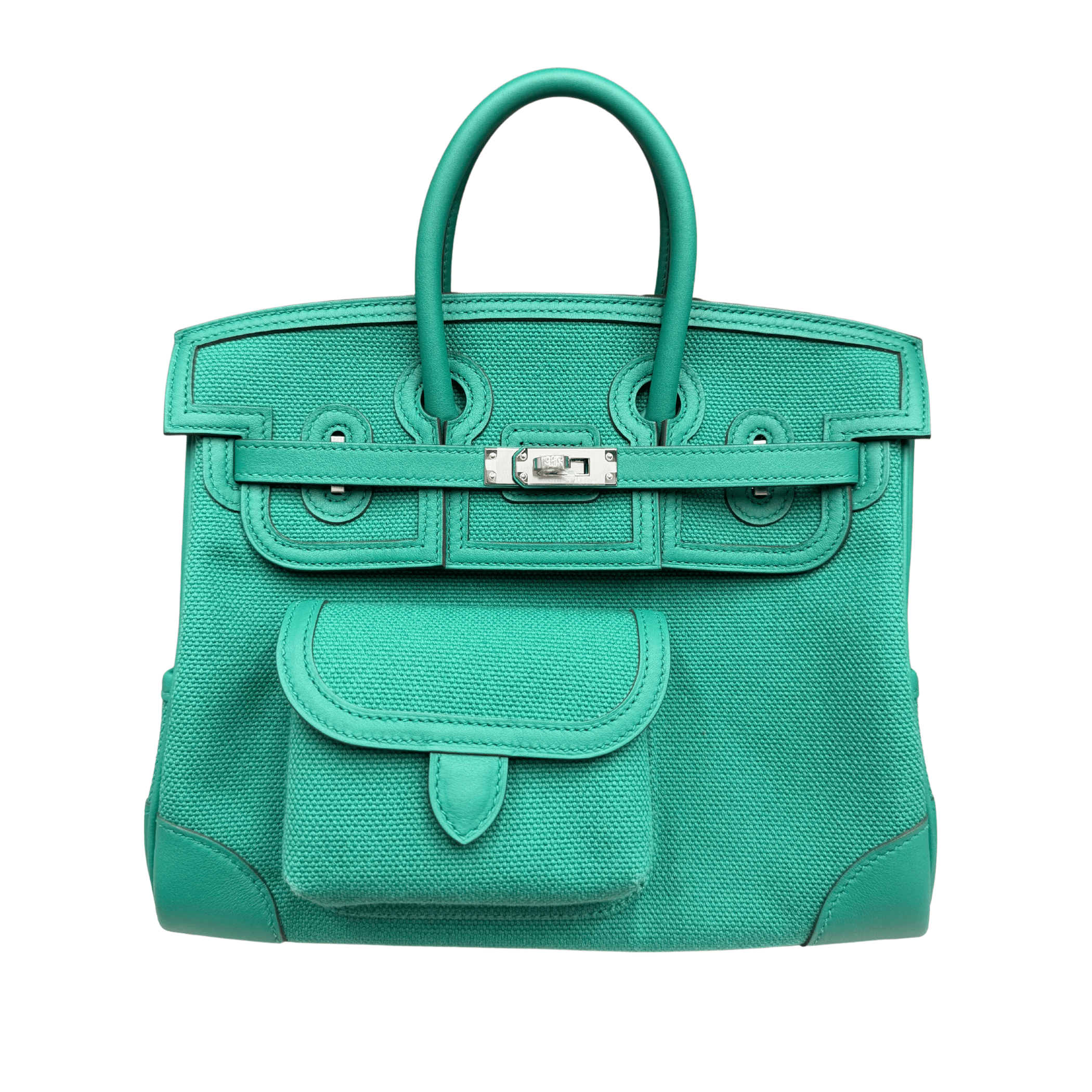 Hermès Birkin 25 Cargo/Swift Vert Vertigo Swift · Vert Vertigo · Palladium hardware
