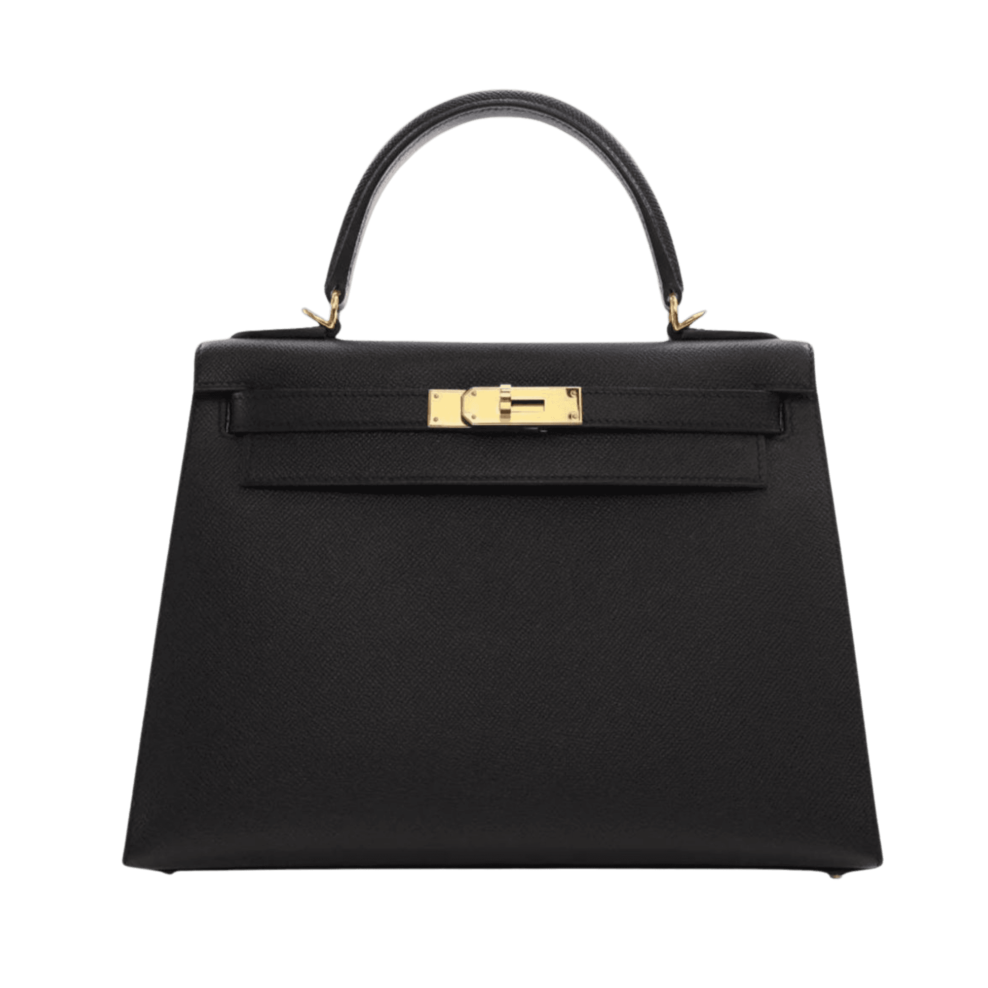 Hermès Kelly 28 Epsom Noir Epsom · Gold hardware