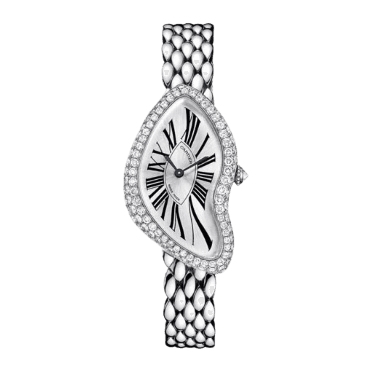 Cartier Crash ‘Ladies’ Rhodium- Diamond Ref. CRHPI00654 · White Gold