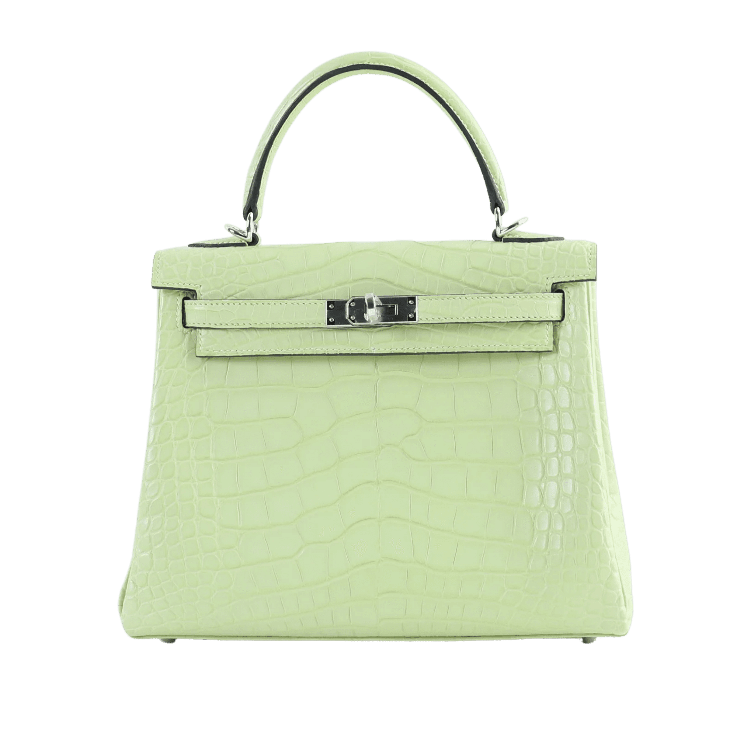 Hermès Kelly 25 Retourne Jaune Bourgeon Matte Alligator Matte Alligator · Jaune Bourgeon · Palladium hardware
