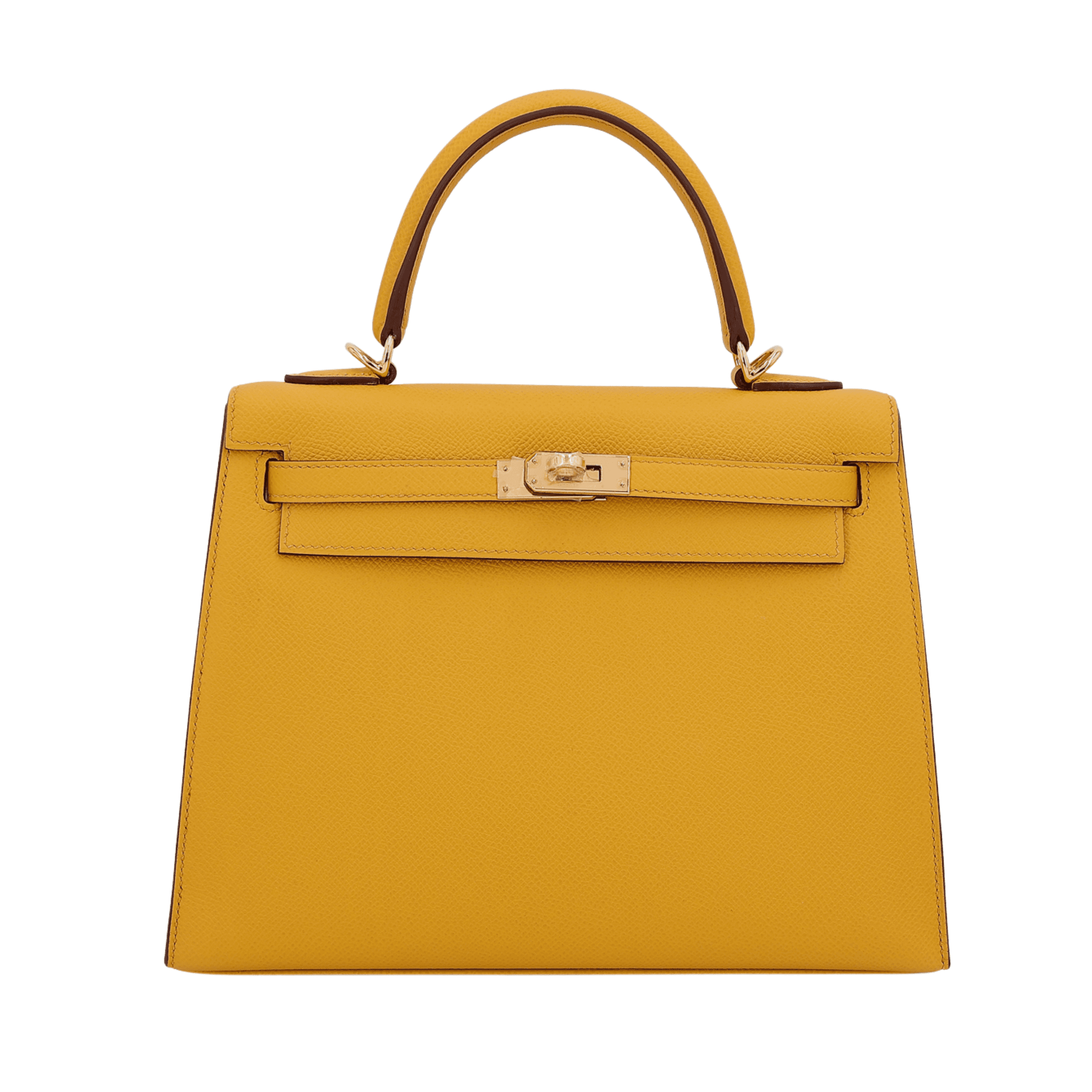 Hermès Kelly 25 Epsom Ambre Epsom · Ambre · Gold hardware