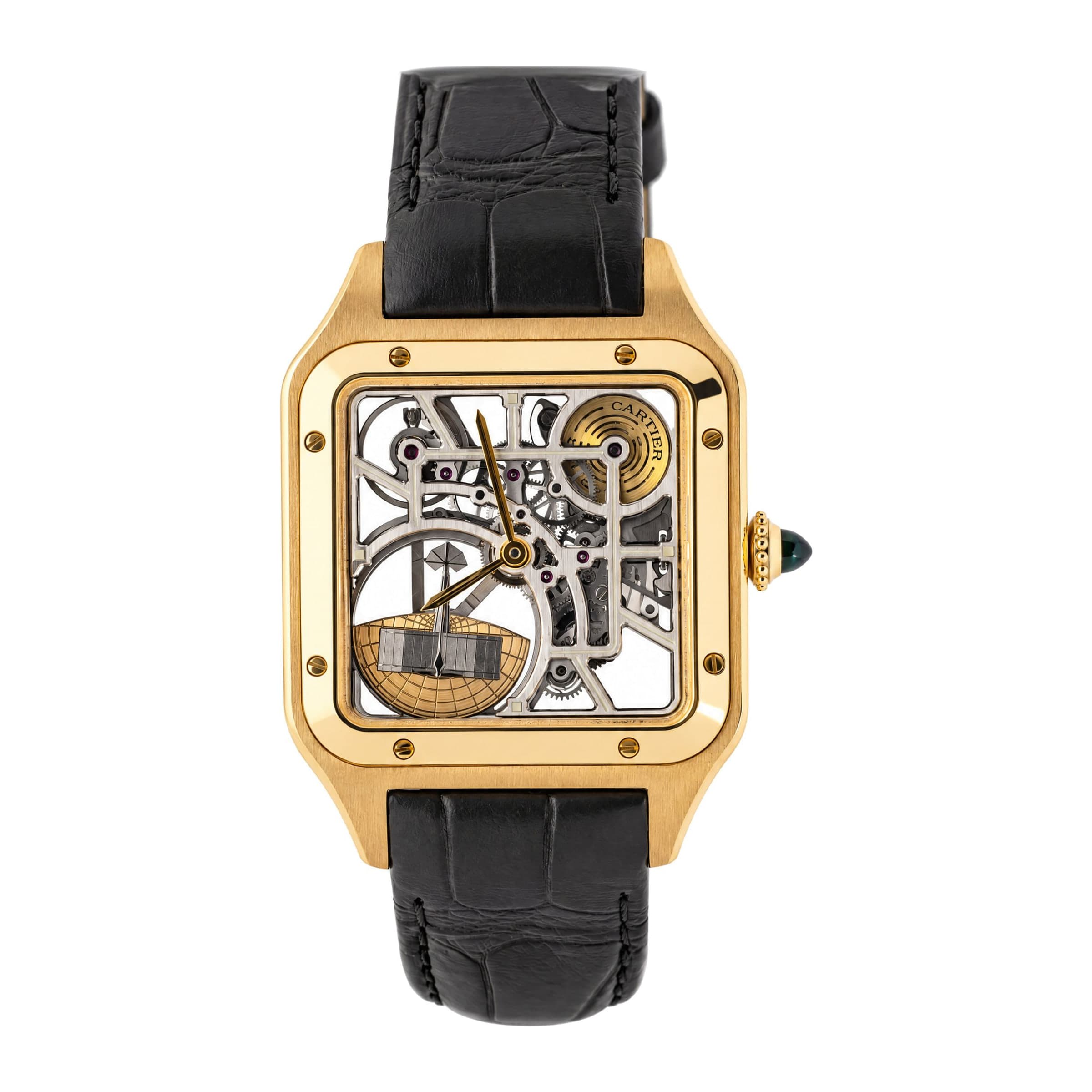 Cartier Santos Dumont Skeleton Ref. WHSA0043 · Yellow Gold · 43.5mm