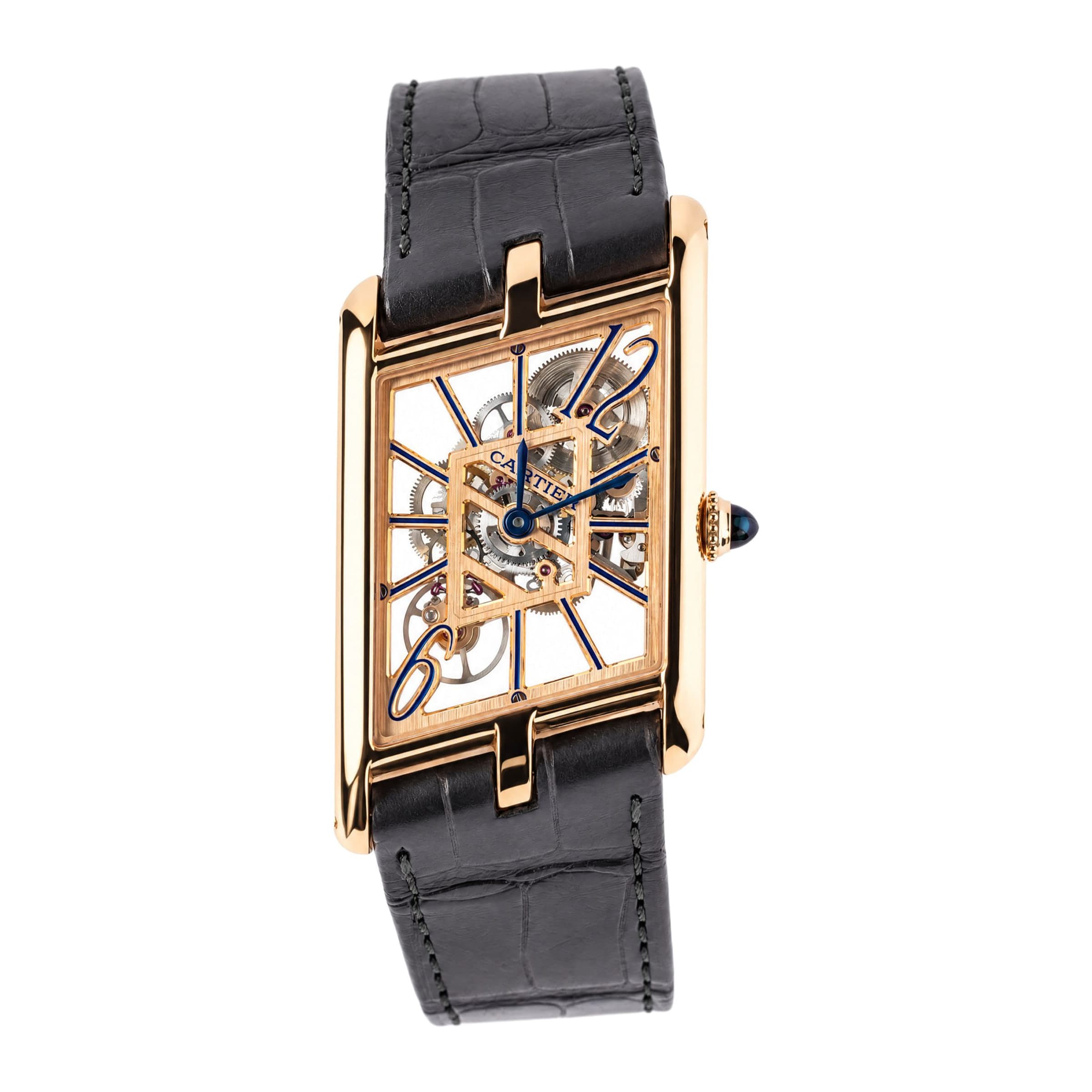 Cartier Tank Asymètrique Skeleton Ref. WHTA0011 · Rose Gold · 47mm X 26mm